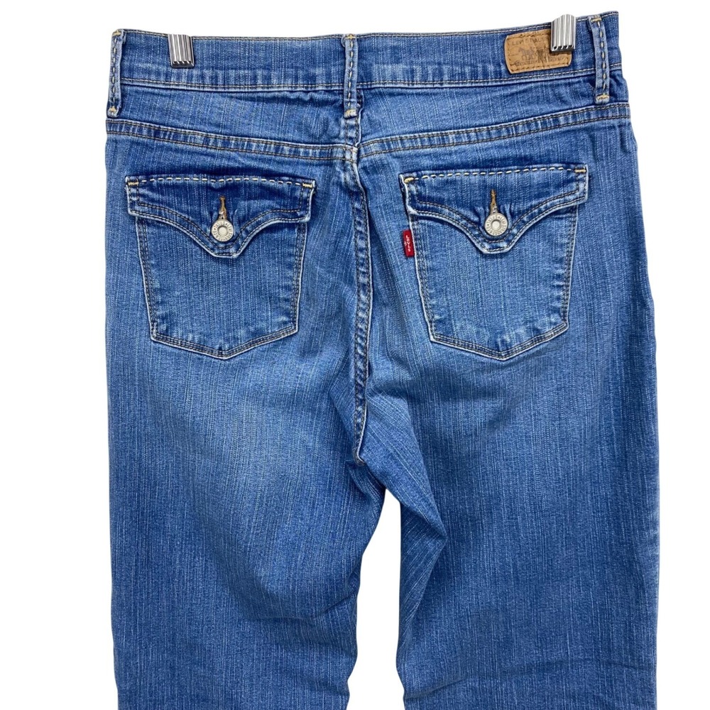 Levi's 512 Perfectly‎ Slimming Bootcut Jeans Medium Wash Denim Button Pockets 6M